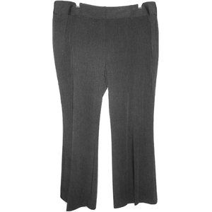 ALFANI 16W Charcoal Rayon Blend Boot Leg Unlined Double Clasp Pants 27" inseam